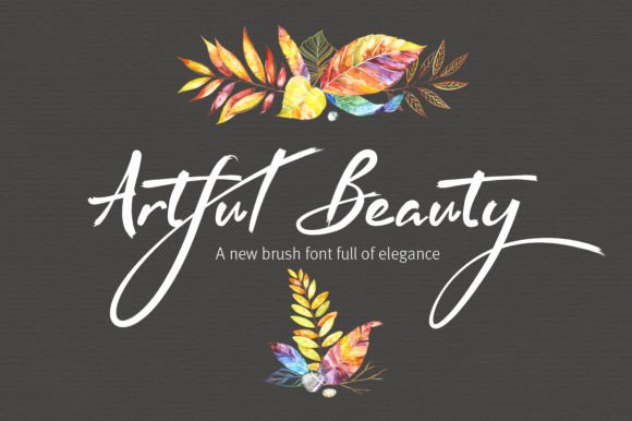 Artful Beauty: The Hand-Painted Font for Elegant Design