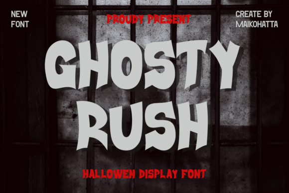 Ghosty Rush: Unleashing the Spirit of Halloween Through Typography