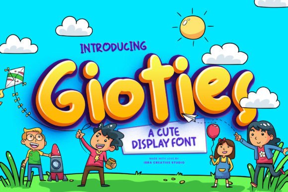 Gioties: A Playful Display Font for Joyful Designs