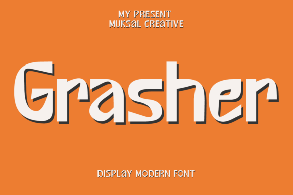 Grasher: The Quirky Display Font for Sweet Designs