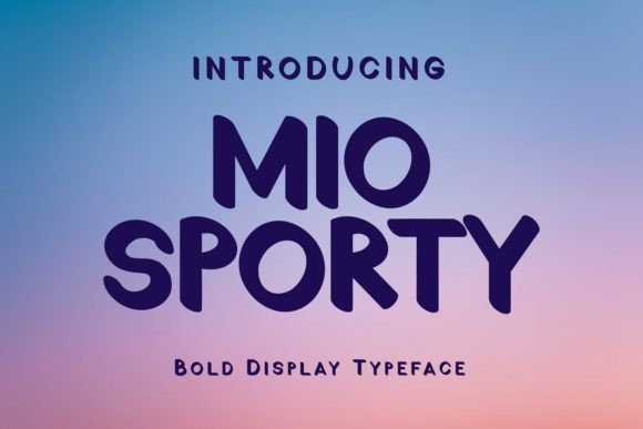 Mio Sporty: Bold Typography for Modern Brands