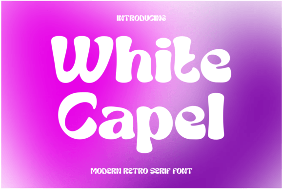 White Capel: A Modern Display Font for Bold Designs