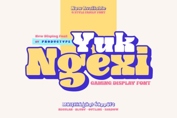 Yuk Ngexi: A Bold Gaming Font for Dynamic Visual Projects